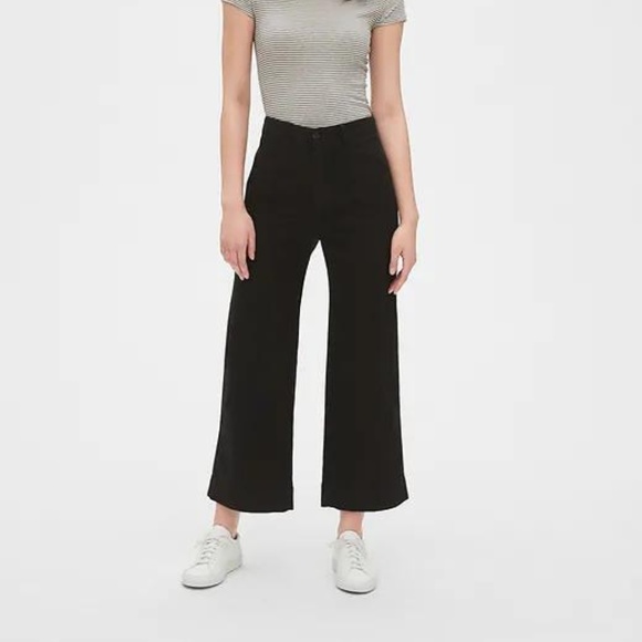 GAP High Rise Wide-Leg Crop Chinos New - Picture 3 of 7